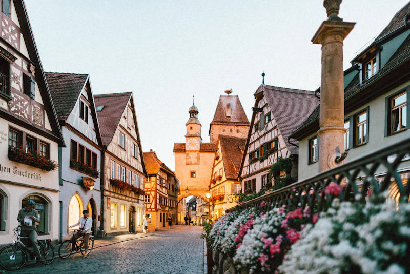 Horizon d'une ville allemande avec des bâtiments historiques